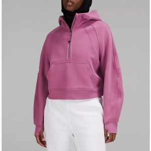 Lululemon Scuba Oversized Half-Zip Hoodie Velvet Dust Size M/L